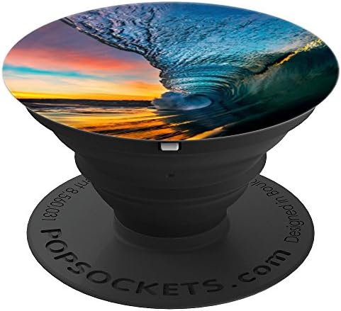 Sunrise Morning Dawn Glassy Surf Barrel - PopSockets Grip and Stand for Phones and Tablets