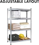 Shine Planet 5 Tier Garage Shelves Heavy Duty Boltless Steel Storage view 4