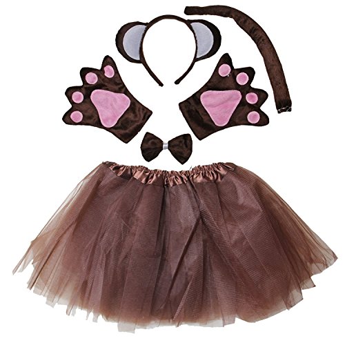 Kirei Sui Kids Monkey Costume Tutu Set Brown