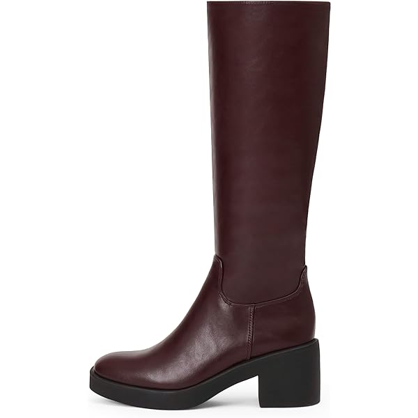 Lizoleor Botas Altas De Tobillo Con Tacón Redondo Y Punta