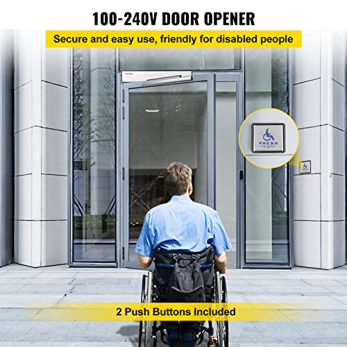 VEVOR Automatic Door Opener, 100240V For Max.220lbs Doors, Swing Door