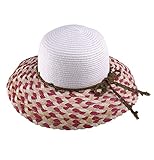 Eesion Women Summer Large-Brim Straw Hat Beach Sun Hats