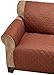 Sofa Protect 2-in-1 Reversible Love Seat Furniture Protector, Chocolate/Tan