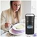 LunchVault Stainless Steel 17 Ounce Soup Thermos & Food Jar - Vacuum Insulated Wide-Mouth Lunch Container with Foldaway Spoon (Black Matte)