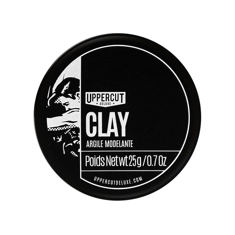 Uppercut Deluxe Clay Midi, Professional Water Based Product for a Natural Looking Finish, Strong Hold and Low Shine 25g