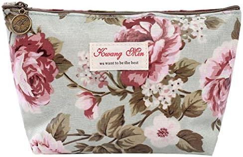 Thenlian Vintage Floral Printed Bag Women Make Up Bags Travel Bag Make Up Pouch Coin Bag