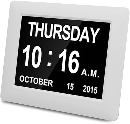 Wulau Reloj Despertador Digital Con Reloj De Pared Con Calendario