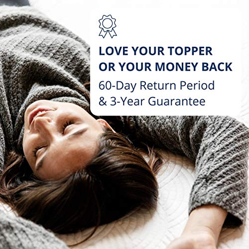 ViscoSoft 4Inch Active Cooling Memory Foam Mattress Topper King Made in USA Select Copper Pad