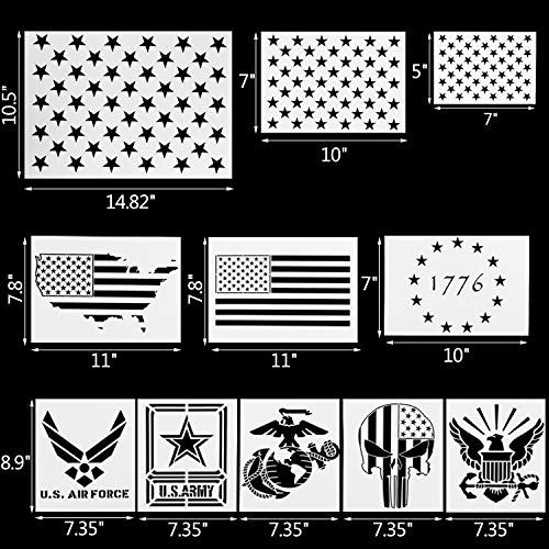 1 American+Stencils+Template+Painting+Airbrush