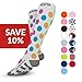 Go2Socks GO2 Compression Socks for Men Women Nurses Runners 20-30 mmHg (high) - Medical Stocking Maternity Travel - Best Performance Recovery Circulation Stamina - (2PolkaDot,XL)