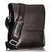 OFTEN Men Shoulder Bag,Leather Messenger Handbag Crossbody Bag for Men Purse iPad Bag for Business Office Work School(Vertical,DBR)
