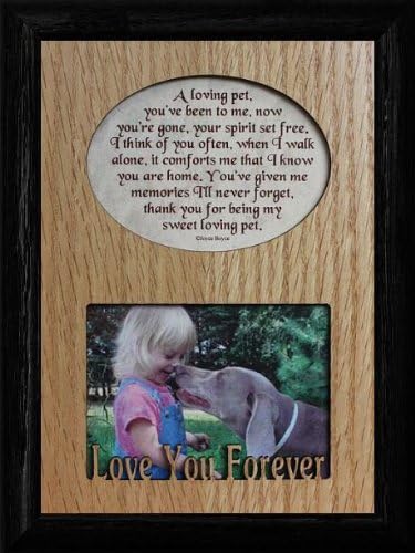 Amazon Com Joyceboyce Com Loving Pet Laser Poetrymemorialbereavementcondolencesympathyfuneral Frame Furniture Decor