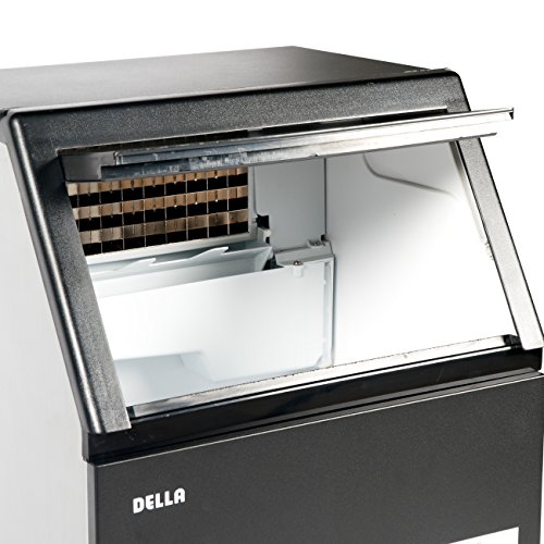 Della Commercial Built-In Ice Machine Maker Undercounter Restaurant 110LB / 24hr, Black - Thumbnail 2