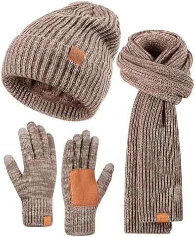 Men Women Beanie Hat Winter Knit Skull Cap,Fleece Lined  display picture 1