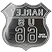 Harley-Davidson Route 66 Die-Cast & Embossed Tin Sign, 16.5 x 16 inches 2010261