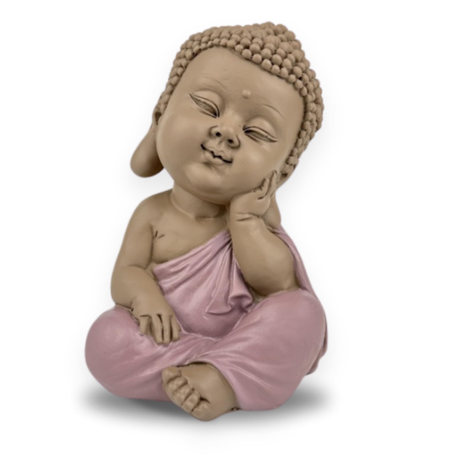 Zen'Light Statue Buddha in Reflection - Baby Buddha Iconic - Peaceful and Cheerful Mood - Zen Decoration - Unique Gift Idea for Any Occasion - Height 12.5 cm