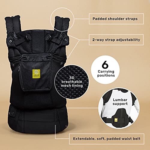 LÍLLÉbaby Complete Airflow Ergonomic 6in1 Baby Carrier Newborn to