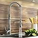 VAPSINT Modern Brushed Nickel High Arch Pull Down Pre Rinse Pull Out Sprayer Single Handle Kitchen Faucet, Pull Down Kitchen Sink Faucet