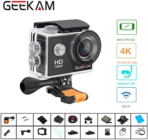 Waterproof Sports Camera Wifi 1080P HD 10fps 12MP 170 Degree Wide Angle