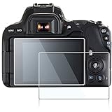 Screen Protector Compatible Canon Eos Rebel SL2 SL3 200D 200D II Kiss X9 DSLR Camera,debous Anti-Finger Optical Tempered Glass 0.3mm 9H Hard Protective Cover(2 Pack)