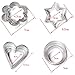 HeroNeo 20pc Stainless Star Heart Flower Cookie Fruit Cutter Sporting Shape Biscuit Mold
