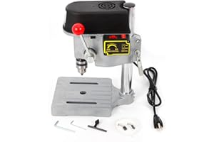 TdiriNar 110V 340W Mini Tabletop Electric Drill Drill Power Tools 1mm-10mm USA, 60 Hz Commercial 3-Speed Adjustable Portable DIY Table Drill For Jewelry Making, Woodworking Metal Drilling Machine