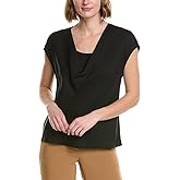 Vince Women's Cowl Neck Cap Sleeve Blouse