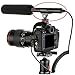 Foto4easy Hot Shoe Clip Microphone Boom Mic Mount Holder for DSLR SLR Camcorder Camera (Black)