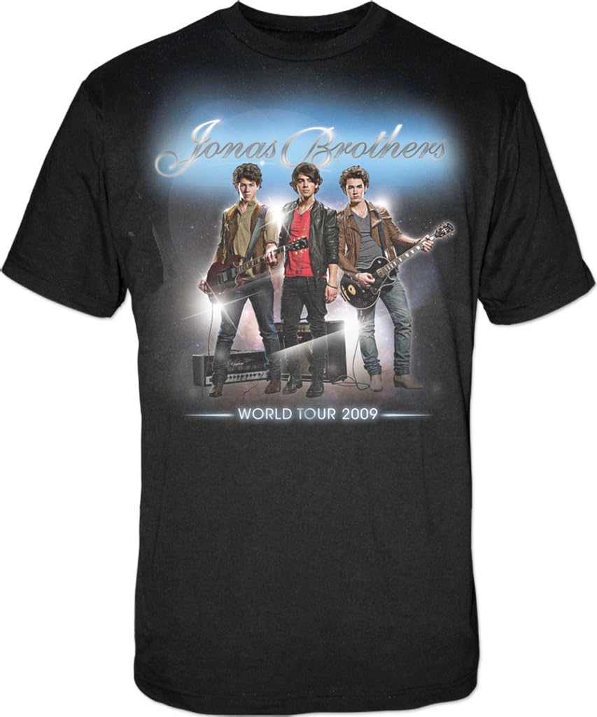 Photo 1 of JONAS BROTHERS Official Merch 2009 Tour T-Shirt, Black, Large