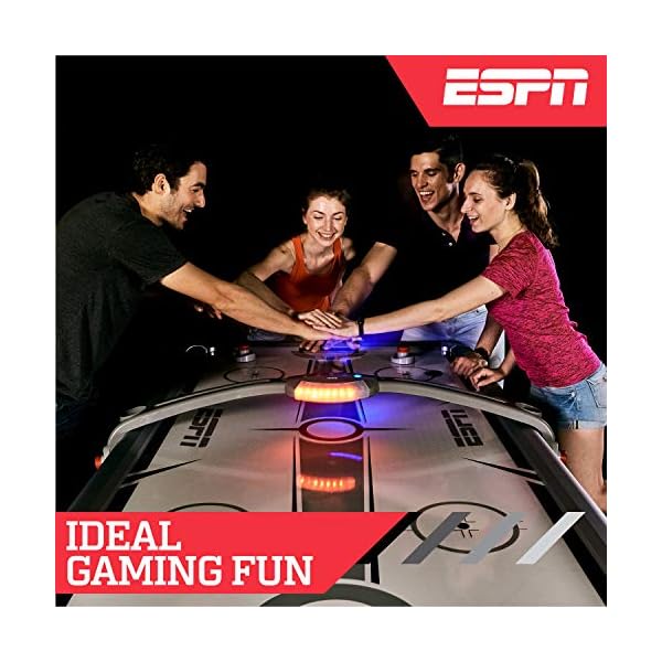 ESPN Sports Air Hockey Game Table Indoor Arcade Gaming Set with