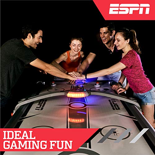 ESPN Sports Air Hockey Game Table Indoor Arcade Gaming Set with