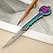 GTANG -Rainbow Knife,Key Shaped Pocket Knife,Tactical Knife for Outdoor Survival and Traveling (Multicolor)