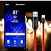 High Speed USB Charging Cable for Android. Compact 4 Ft, Overcharge Protection, Programmable Timer Protects Battery & Extends Life. 2 Designs for Samsung, HTC, Motorola, Nokia, Kindle & - (micro plug)
