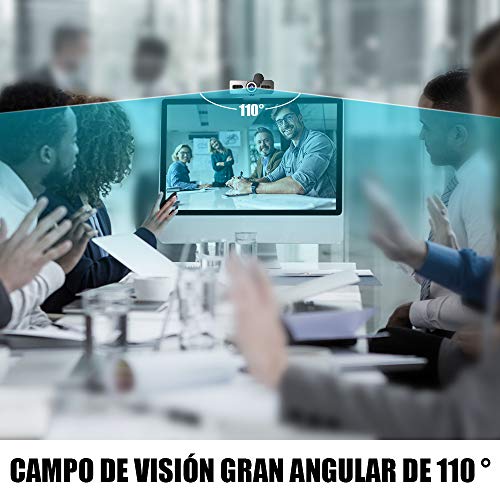 Belnk A9C Webcam mit Ringlicht, FHD 1080P Webcam mit Mikrofon und Streaming Webcam, Plug & Play Webkamera, Einstellbare Helligkeit, USB Webcam für PC Desktop Laptop MAC, Zoom Skype YouTube