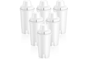 BECKACHER 6 Pack Replacement for Brita® Water Filter Pitchers and Dispensers, BPA-Free & NSF Certified, Classic OB03, Mavea® 107007 35557, Metro, Everyday, UltraMax, 1 Year Filter Supply