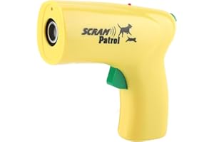 Zerodis Ultrasonic Dog Cat Training Device ABS Plastic Portable Outdoor 12.5cm Light for Dog Training and Cat Deterrent Garde