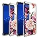 Sony Xperia 10 Plus Case,Sony Xperia 10 Plus Floral Case for Girls Women Shock-Absorption Flexible TPU Rubber Soft Silicone for Sony Xperia 10 Plus(Purple Flower)