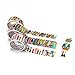 Bande Set of 3 Masking Roll Cat Sticker Masking Tape Cat Party for Scrapbooking DIY (BDA214)