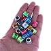 BraveWind 120 Pcs Aluminum Bird Rings Leg Bands Racing Pigeon Foot Ring for Pigeon Parrot Finch Canary Hatch Poultry Rings,Color Random