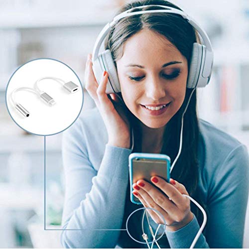 image for Ambrrhty  Headphone Adapter for iPhone Xs Adaptor Audio 3.5mm Dongle E
