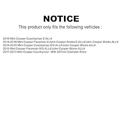 Front Disc Brake Rotors Pair For Mini Cooper
