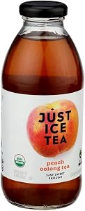 Just Ice Tea, Tea Peach Oolong Organic, 16 Fl Oz