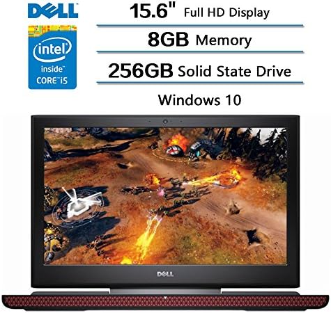 2018 Newest Flagship Dell Inspiron 15.6" FHD (1920 x 1080) Laptop, 7th Intel Core i5-7300HQ 2.5 GHz, 8GB DDR4 SDRAM Memory, 2400 MHz, 256GB 5400 RPM Solid State Drive, Windows 10, Black