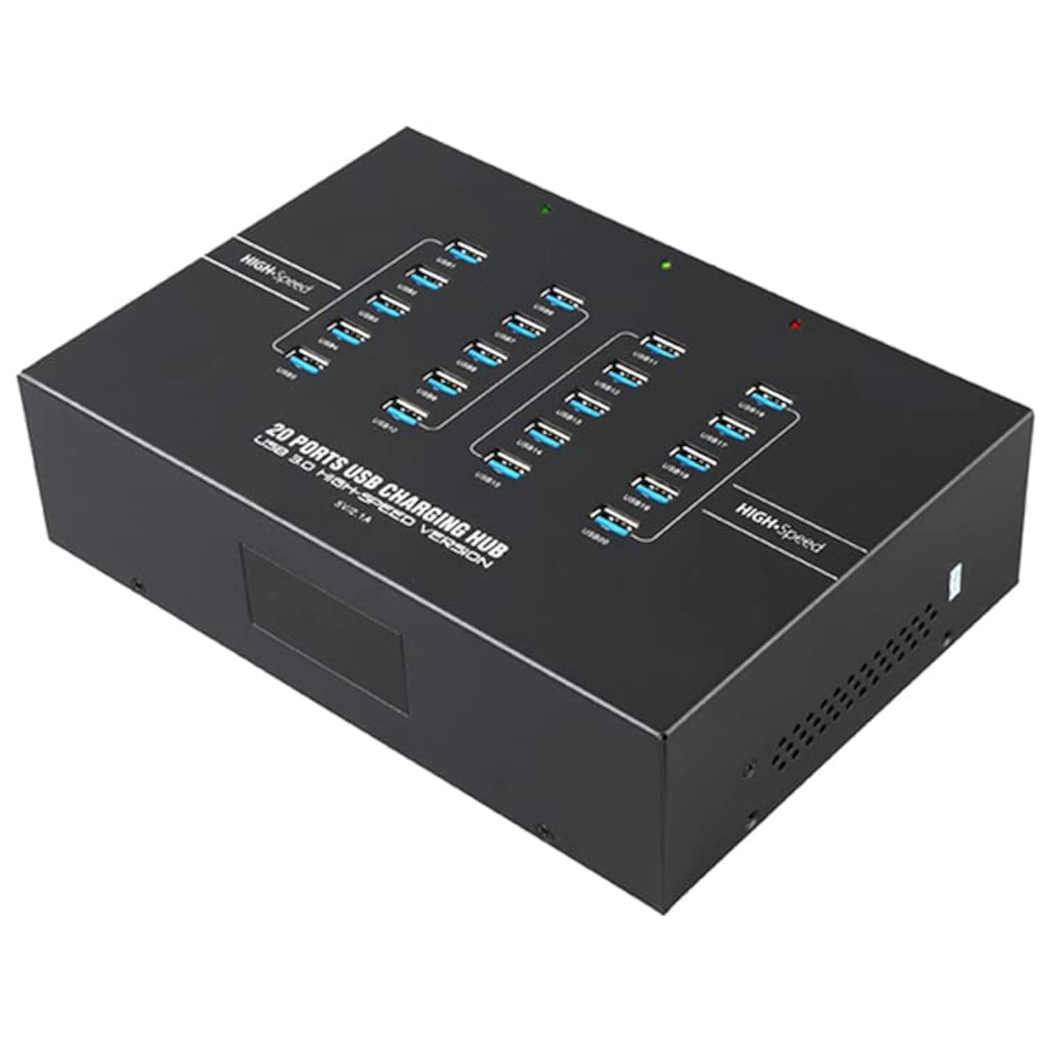 UHPPOTE Industrial Grade 2.1A 20 Port USB3.0 Hub USB Data Sync & Charge Station