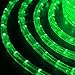 WYZworks 288LEDs, 25ft LED Green Outside Rope Light, Connectable Outdoor ETL Certified Permanent Waterproof Accent Exterior Lighting, Flexible Clear PVC Shell, Holiday, Backyard Patio Palm Tree