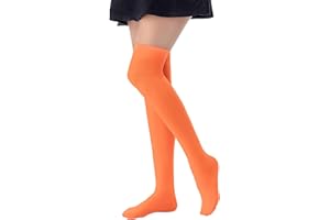 Lastclream Women Costume Thigh High Silk Stockings for Woman 80D Semi Opaque Over Knee Socks Cosplay Knee High Hosiery