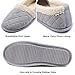 ChicNChic Women Plush House Slippers Ladies Non Slip Indoor Winter Bedroom Shoes (9-10 B(M) US, Grey)