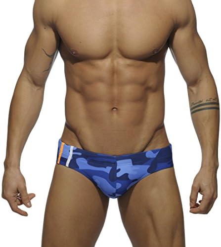 UUYUK Men's Stylish Low Rise Print Skinny Bikini Underwear Briefs