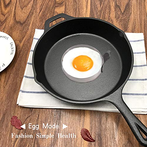 image for DAGEDA 3 Inch Stainless Steel Omelet Mold Cooking Non Stick Pancake Ri