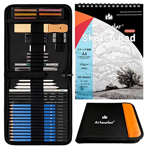 Artownlar Sketching Set Drawing Kit, Professional 40 Pieces Sketch